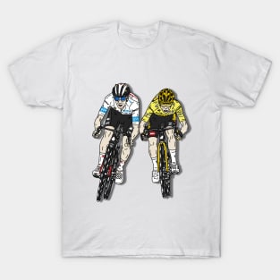 Tadej Pogacar vs Jonas Vingegaard TDF 2023 T-Shirt